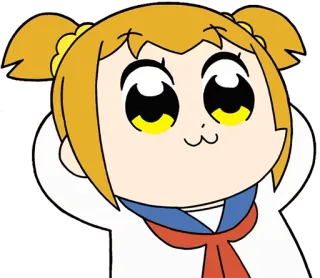 🙂 Popuko Pop Team Epic anime, manga, cartoon, popuko, pop team epic telegram sticker