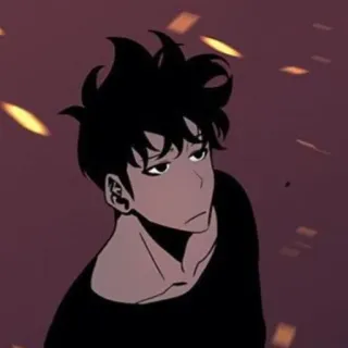 🕳 Sung Jinwoo Solo Leveling アニメ, キャラクター, 俺だけレベルアップな件, 水篠旬 whatsapp sticker