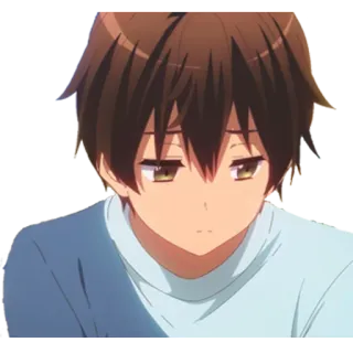 😞 Anime, Junge, Charakter telegram sticker