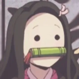 😶 Nezuko Kamado Demon Slayer anime, demon slayer, nezuko, nezuko kamado telegram sticker
