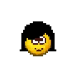 🤯 Emoji, Seni piksel, Lucu, Kuning telegram sticker