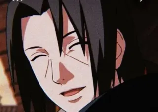 😊 Itachi Naruto Itachi Uchiha, Naruto, Anime, Manga, uśmiechnięty, Ninja telegram sticker