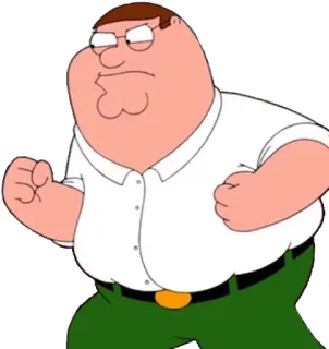 😠 Peter Griffin Family Guy 彼得·格里芬, 恶搞之家, 卡通, 生气, 搞笑, 动画 telegram sticker