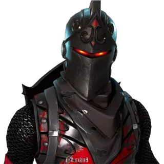 😭 Black Knight Fortnite videogame, personagem, fortnite, cavaleiro negro, armadura telegram sticker