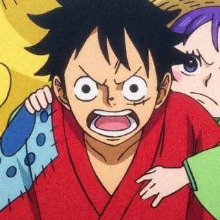 🥟 Monkey D. Luffy One Piece 动漫, 漫画, 海贼王, 路飞, 卡通 telegram sticker