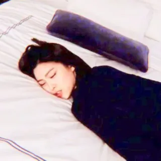 ✊ person, sleeping, bed, pillow, woman telegram sticker