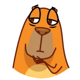 🤔 cachorro, fofo, animal, desenho animado, animal de estimação, engraçado, feliz telegram sticker