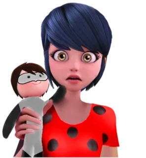 😳 Marinette Dupain-Cheng Miraculous: Tales of Ladybug & Cat Noir Маринетт, Леди Баг, Мультфильм, Miraculous telegram sticker