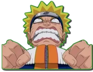 😡 Naruto 나루토, 애니메이션, 만화, 화난, 스티커 telegram sticker