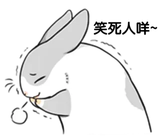 🤣 królik, królik, śpiący, zwierzę, słodki telegram sticker