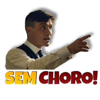 😭 SEM CHORO! фраза, позитив, вдохновение, мотивация telegram sticker