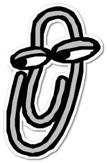 👀 скрепка, мультфильм, канцелярские товары, милый, анимация, персонаж telegram sticker