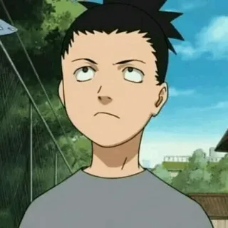 🗡 Shikamaru Nara Naruto Anime, Naruto, Shikamaru, Desenho animado, Personagem telegram sticker
