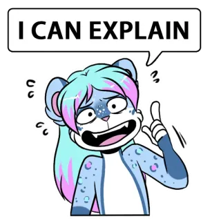 😨 I CAN EXPLAIN telegram sticker