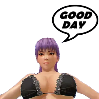 🌞 GOOD DAY phụ nữ, chúc một ngày tốt lành, lời chào, bong bóng chat telegram sticker