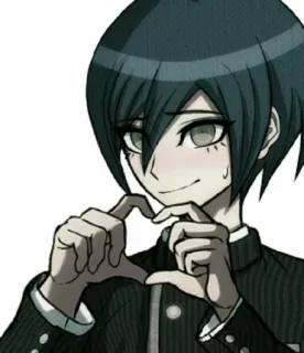 🌟 Shuichi Saihara Danganronpa Anime, Danganronpa, Shuichi Saihara, Personaje, Corazón telegram sticker