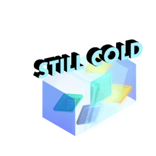 🥶 STILL COLD glace, froid, frais, calme, glaçon, eau telegram sticker