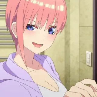 😏 Ichika Nakano The Quintessential Quintuplets anime, ichika nakano, the quintessential quintuplets, cartoon, character telegram sticker