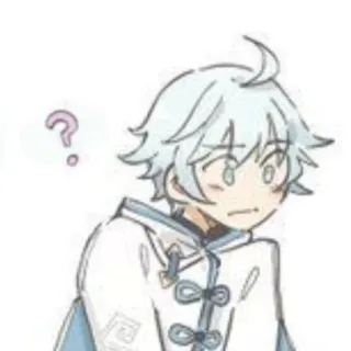 🤨 Chongyun Genshin Impact chongyun, genshin impact, anime, video game, cryo, cute telegram sticker