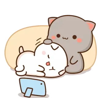 🥰 Katze, Hund, Cartoon, schlafend, süß, Tiere telegram sticker