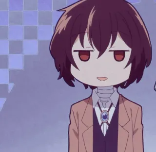 ⛓ Osamu Dazai Bungou Stray Dogs Anime, Chibi, Dazai, Bungou Stray Dogs telegram sticker