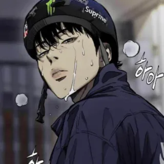 🚲 Аниме, Пот, Ветровка telegram sticker
