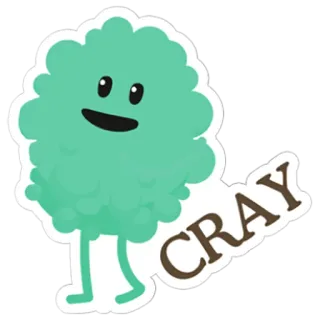 😜 CRAY cartoon, crazy, funny, slang telegram sticker