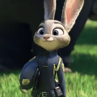 π Judy Hopps Zootopia Judy Hopps, Zootopia, police officer, bunny, cartoon, disney telegram sticker