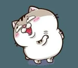 😗 Katze, Cartoon, Sticker, süß, lustig, Tier telegram sticker
