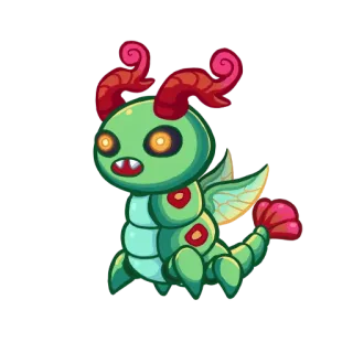 🌻 Мультфильм, Монстр, Существо, Жук, Милый, Фэнтези, Насекомое telegram sticker