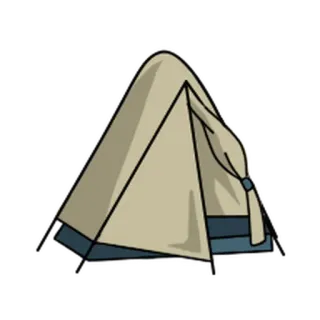 Laid-back Camp emoji @moe_sticker_bot whatsapp stickers