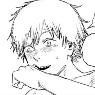 ⛓ Denji Chainsaw Man Anime, Manga, Chainsaw Man, Denji, Charakter, Junge whatsapp sticker