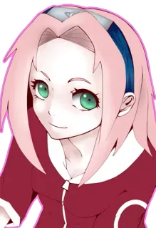 😊 Sakura Naruto 애니메이션, 사쿠라, 나루토, 만화, 캐릭터 telegram sticker