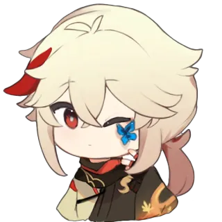 😌 Kaedehara Kazuha Genshin Impact Anime, Video game, Sticker, Genshin Impact, Kazuha telegram sticker