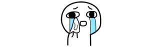 😭 piangere, triste, emozione, cartone animato, personaggio, lacrime telegram sticker