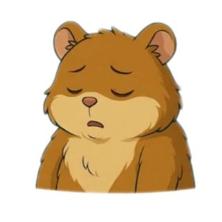 🧸 หมี, เศร้า, สัตว์, การ์ตูน, น่ารัก, สัตว์เลี้ยงลูกด้วยนม, เป็นทุกข์, ภาพประกอบ telegram sticker