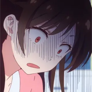 👼 anime, impactado, dibujos animados, expresión, gracioso, chica telegram sticker