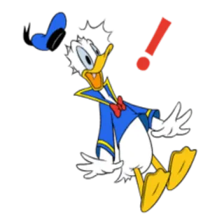 ❕ Donald Duck hoạt hình, Disney, nhân vật, vịt telegram sticker