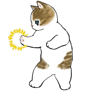💪 猫, 魔法, 动物, 可爱, 贴纸, 插画 telegram sticker