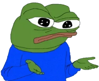 🤷 Pepe the Frog Meme, Pepe, Żaba telegram sticker