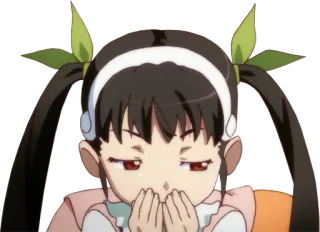 😏 Tsukihi Araragi Monogatari Series anime, girl, twintails, tsukihi, araragi, monogatari telegram sticker