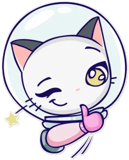 Astro Kitty telegram stickers