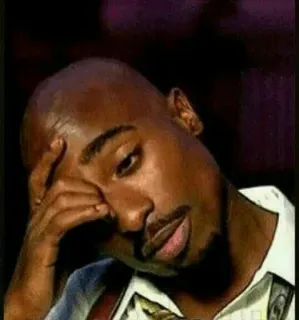 🤔 Tupac rappeur, musique, 2Pac, célébrité whatsapp sticker