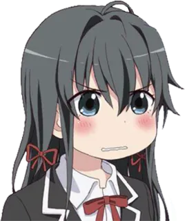 😖 Anime, Gadis, Kartun, Lucu, Marah, Karakter telegram sticker