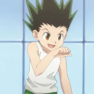 😄 Gon Freecss Hunter x Hunter anime, cartoon, character, Gon Freecss, Hunter x Hunter telegram sticker