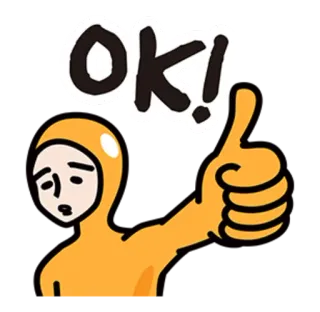👌 OK! ok, joinha, aprovação, positivo, emoji telegram sticker