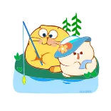 Happy Kitty😺-@MochaStickers telegram stickers