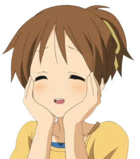 😄 Anime, Desenho animado, Menina, Fofa, Feliz, Sorrindo whatsapp sticker