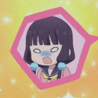 🍇 anime, girl, surprised, cartoon, kawaii, cute telegram sticker