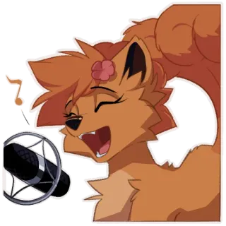 🎤 Vulpix Pokemon whatsapp sticker
